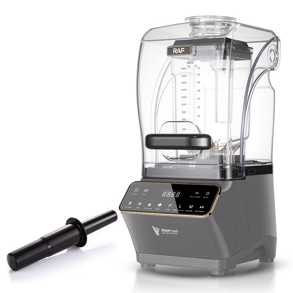Soundproof Electric Smoothie Blender High 1200W Juicer Ice Crusher Milkshake Mix