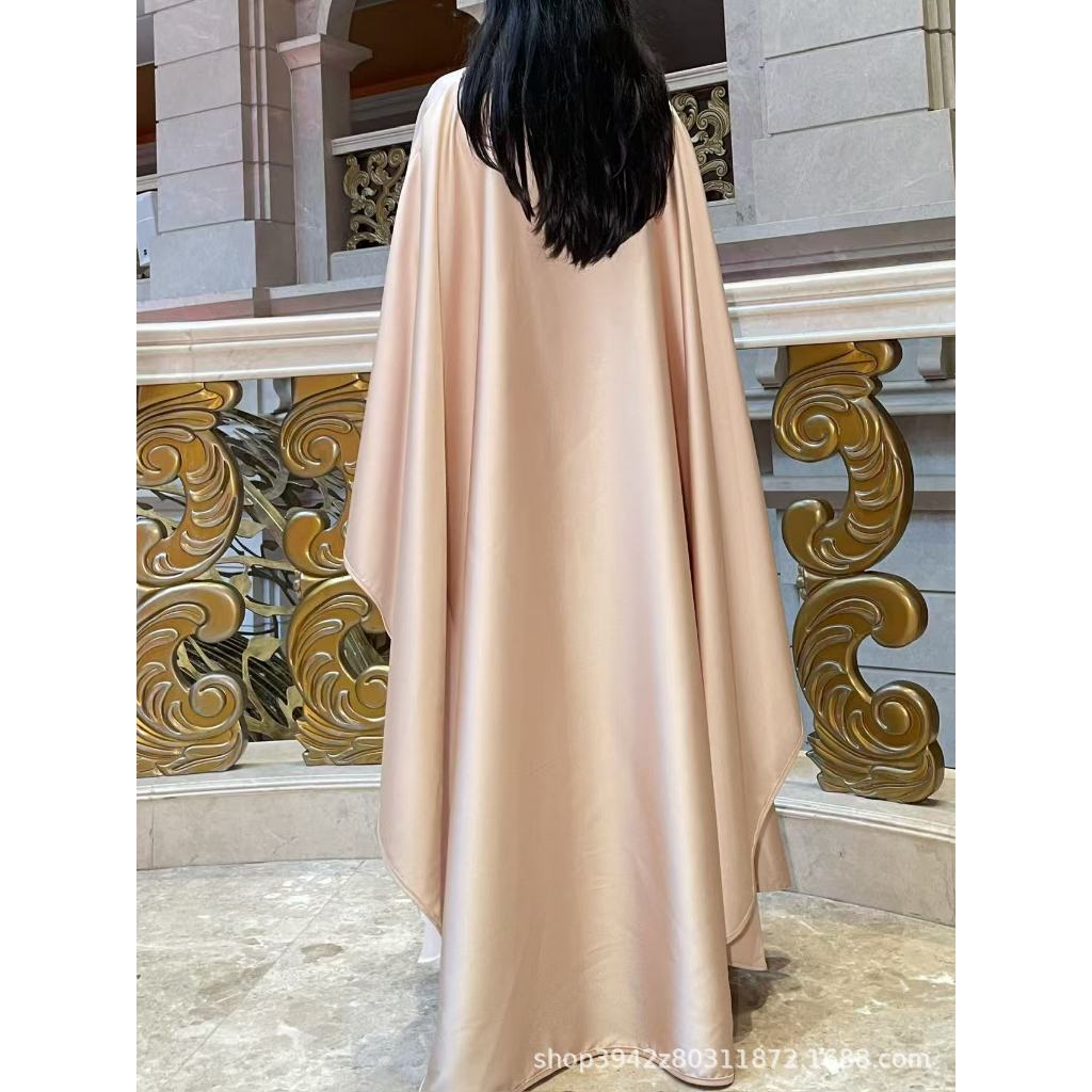 Elegant Pearl Chain Abaya Modest Abaya Muslim Hijab Ramadan Daily Commute Abaya Dubai Style Modest Robe