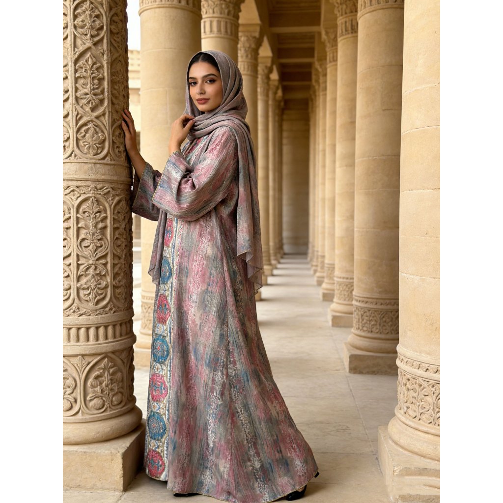 Abaya Women Dress Embroidery Kaftan Jalabiya Party Muslim Dubai Ramadan Caftan Long Robe Abayas embroidery elegant