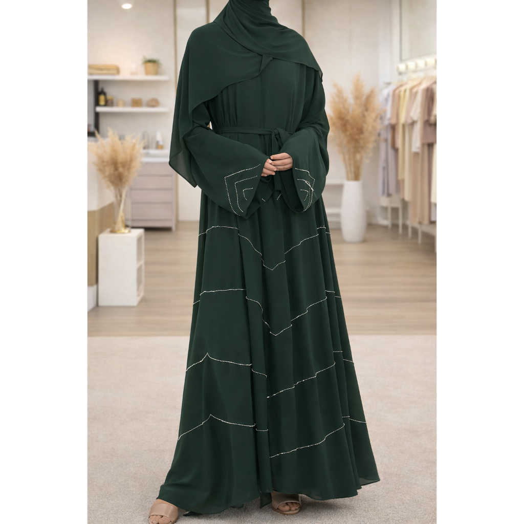 Solid - Color Premium and Luxurious Robes for Spring and Summer. Beaded Dresses for Gatherings and Daily Wear