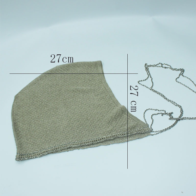 Baraclava handmade hollow-out face slimming shiny beanie knitted wool hat