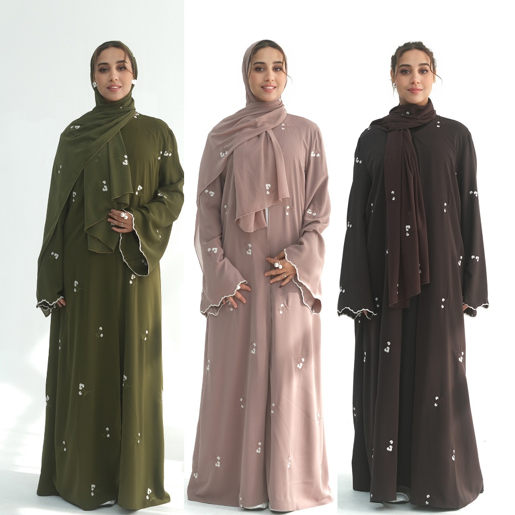 Women Abaya Muslim Cardiagn Dress Prayer Embrodery Open Caftan Abayas Dubai Party Dresses Kaftan Robe Longue