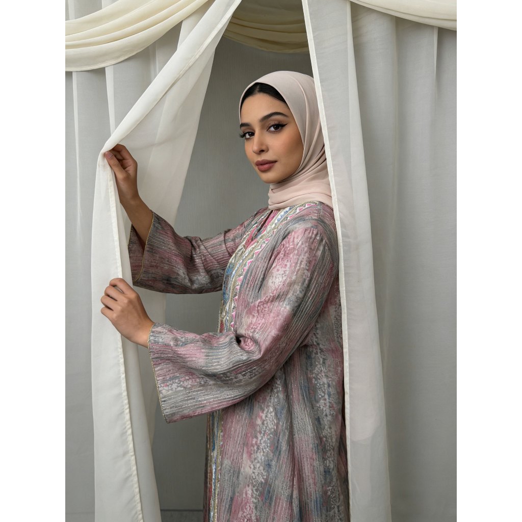 Abaya Women Dress Embroidery Kaftan Jalabiya Party Muslim Dubai Ramadan Caftan Long Robe Abayas embroidery elegant
