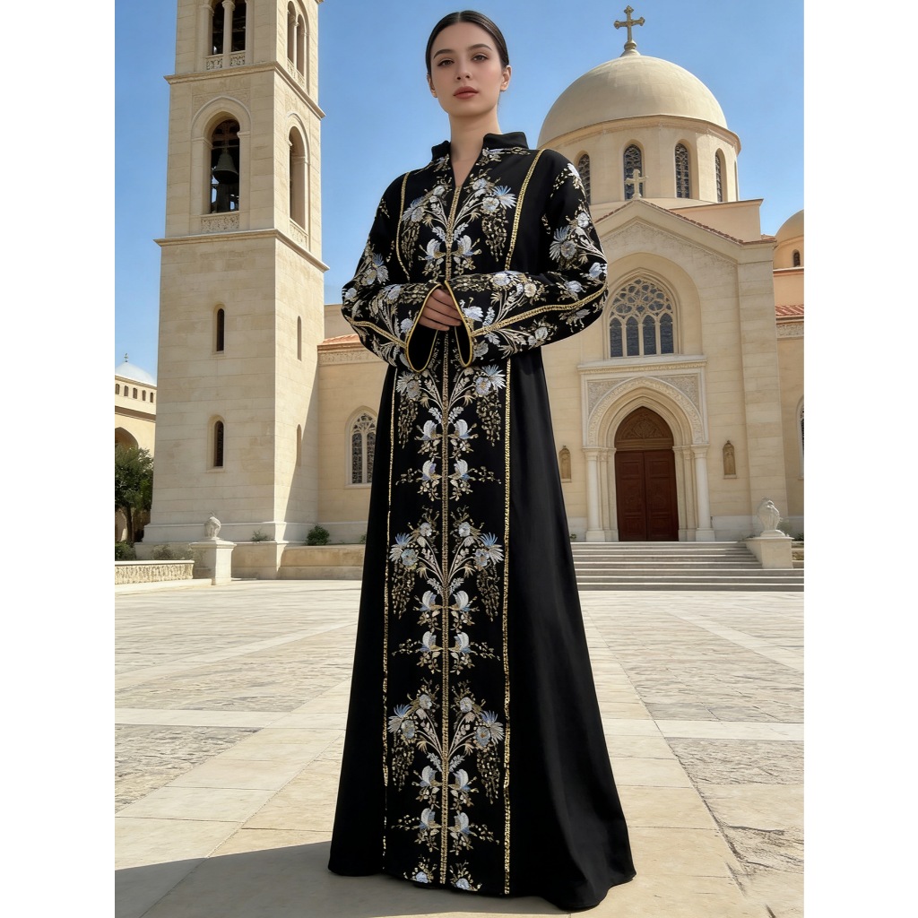 Abaya Women Party Dress Kaftan Jalabiya Elegant Muslim Dubai Ramadan Caftan long Robe