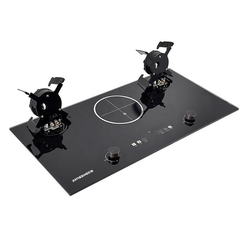 New Burner Gas + Electric Stove Built-In Embedded 4.8kW Safety Certified