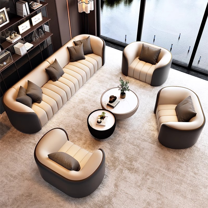 Luxury European Sofa Inspired by Arabian Design Elegant 2‑Seater for Office Salon Reception Hotel Lounge & Living Room