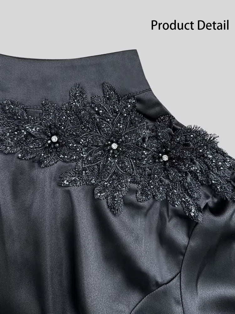 Women Party Dresses Abaya Appliques Ramadan Eid Muslim Kaftan Dubai Islam Arab Long Robe Jalabiya Vestidos Abayas - detail 10
