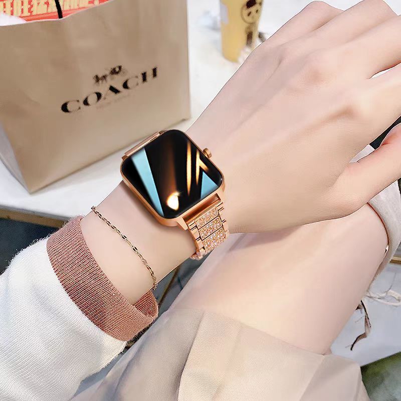 New Fashion Women Smart Watch Full Alloy Case AMOLED HD Screen Custom Dial Female Health Monitoring BT Call Smart - detail 1