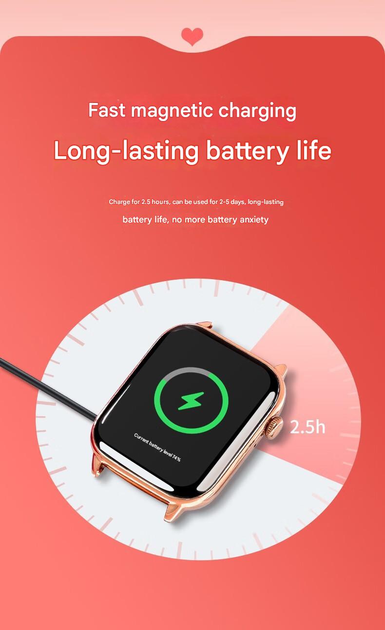 New Fashion Women Smart Watch Full Alloy Case AMOLED HD Screen Custom Dial Female Health Monitoring BT Call Smart - detail 5