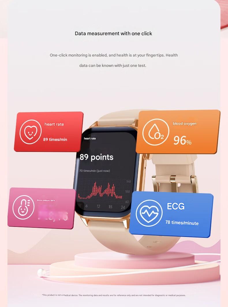 New Fashion Women Smart Watch Full Alloy Case AMOLED HD Screen Custom Dial Female Health Monitoring BT Call Smart - detail 6