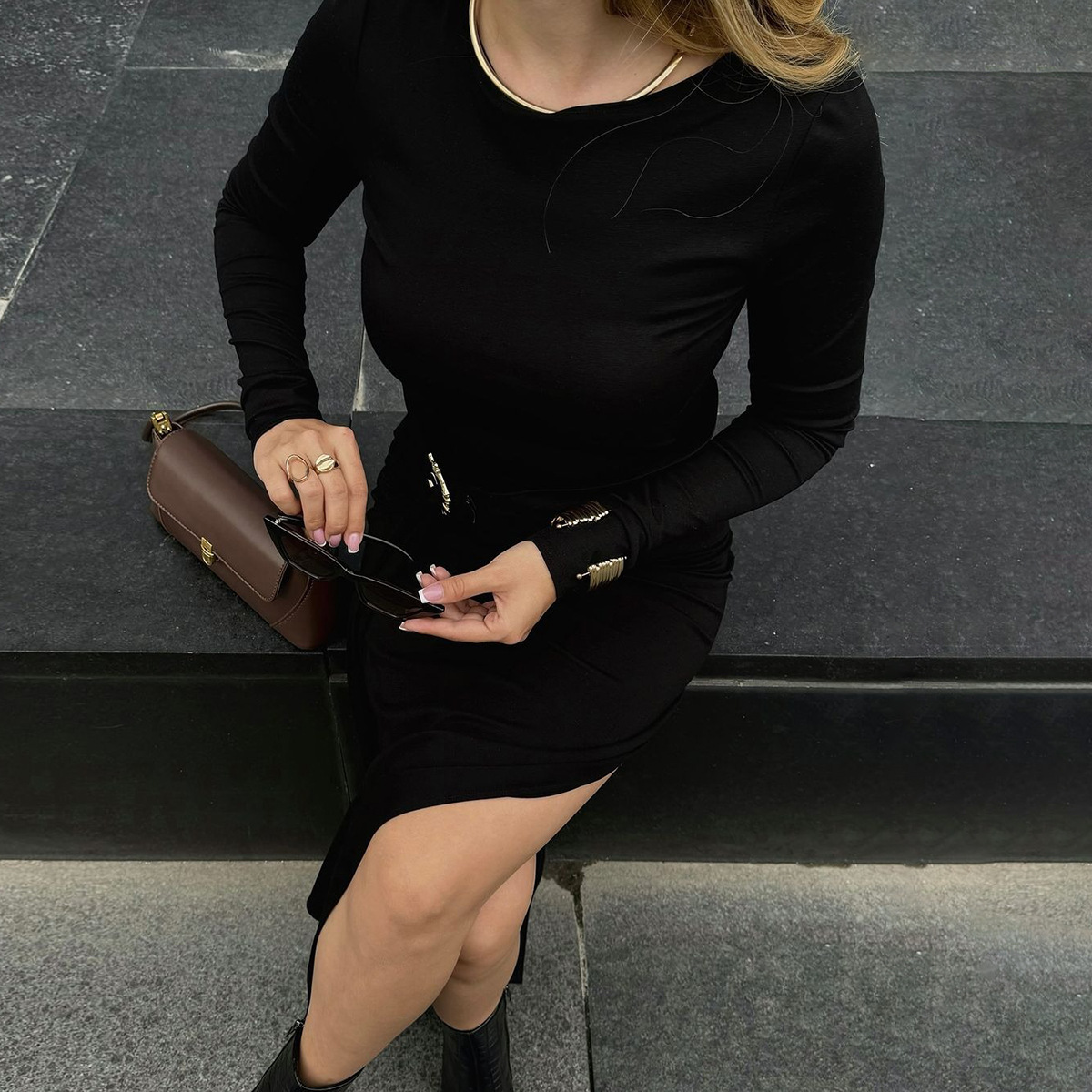 Elegant Lace-Up Maxi Dress – Chic, Sexy & Perfect for Office to Party Looks - detail 5