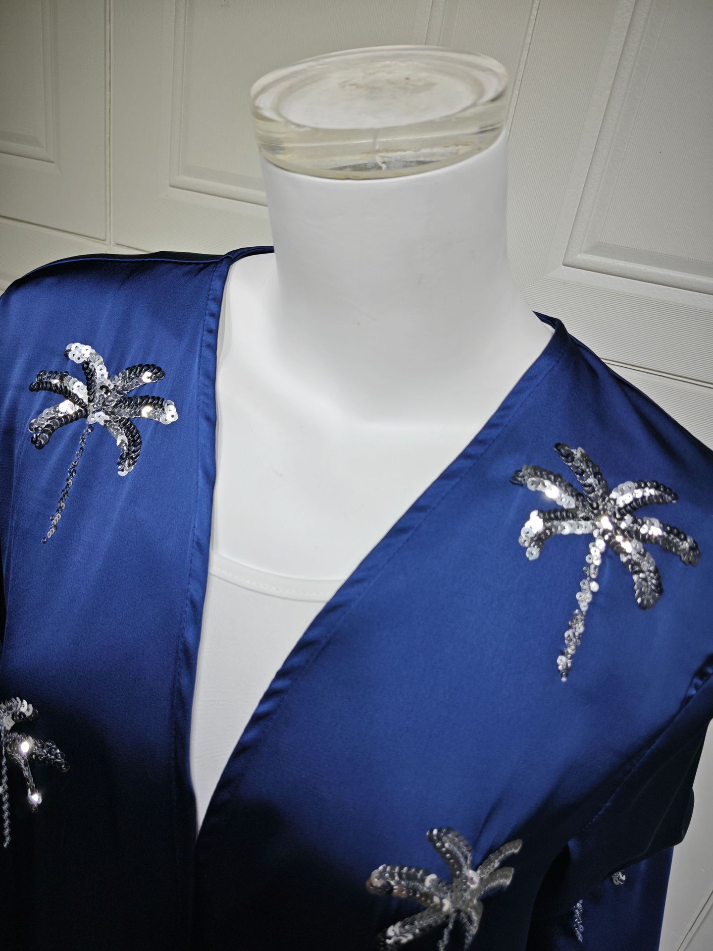 Dubai Open Abaya Women Muslim Dresses Embroidery Kimono Cardigan Kaftan Kebaya Caftan Robe Islam Jalabiya - detail 5