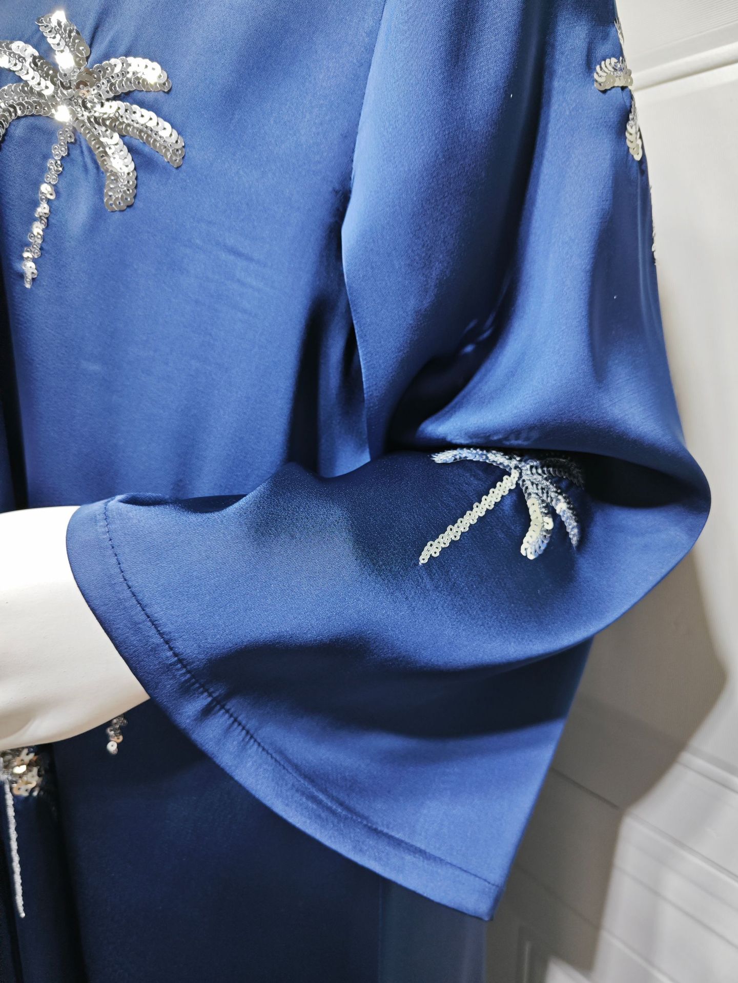 Dubai Open Abaya Women Muslim Dresses Embroidery Kimono Cardigan Kaftan Kebaya Caftan Robe Islam Jalabiya - detail 6