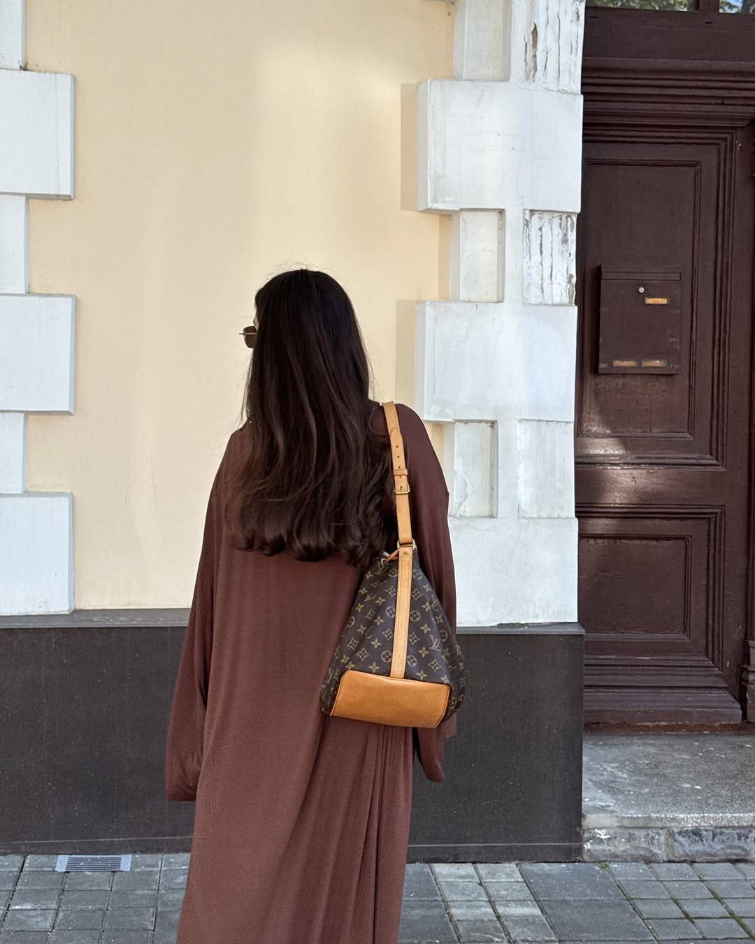 High Waist Wide Leg Pants Solid Color Long Sleeve Floor-Length Robe Round Neck Ladies' 3-Piece Set - detail 3
