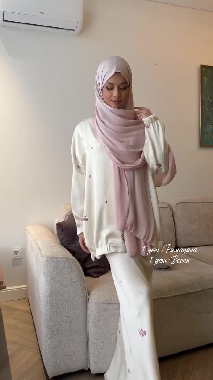 Two Piece Women's Fashion Spring and Summer Style Elegant Casual Loose Printed Long Sleeved Comfortable Long Skirt - detail 3