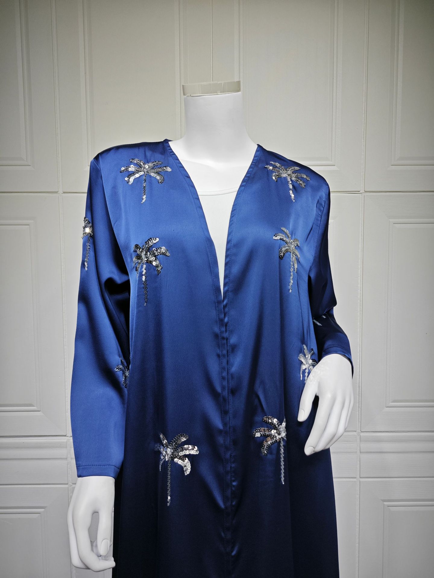 Dubai Open Abaya Women Muslim Dresses Embroidery Kimono Cardigan Kaftan Kebaya Caftan Robe Islam Jalabiya - detail 2