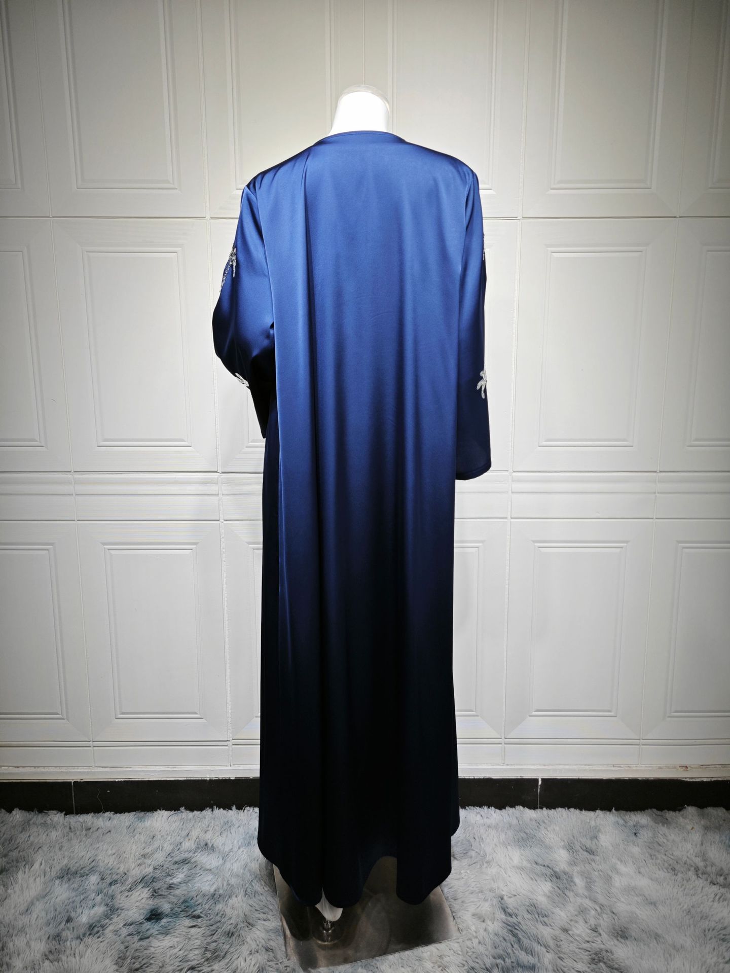 Dubai Open Abaya Women Muslim Dresses Embroidery Kimono Cardigan Kaftan Kebaya Caftan Robe Islam Jalabiya - detail 7