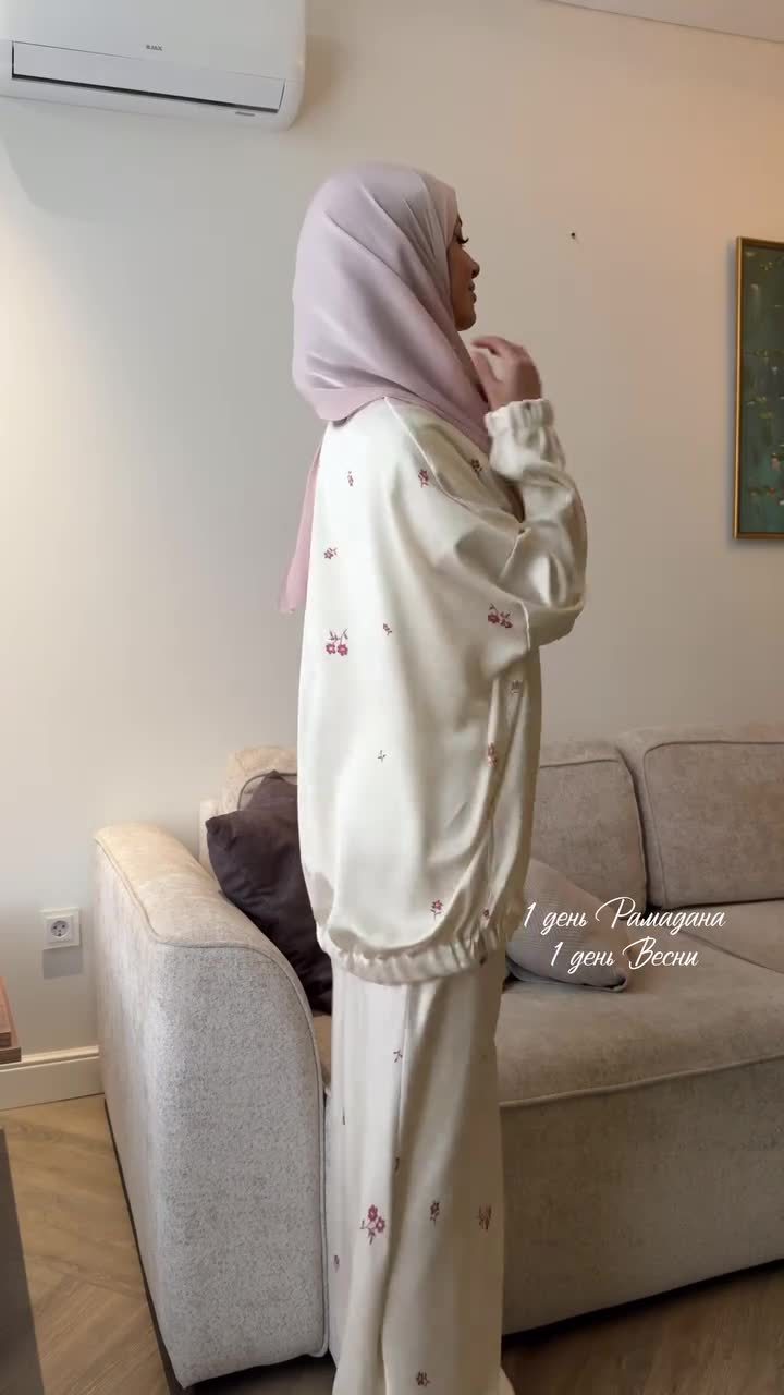 Two Piece Women's Fashion Spring and Summer Style Elegant Casual Loose Printed Long Sleeved Comfortable Long Skirt - detail 5