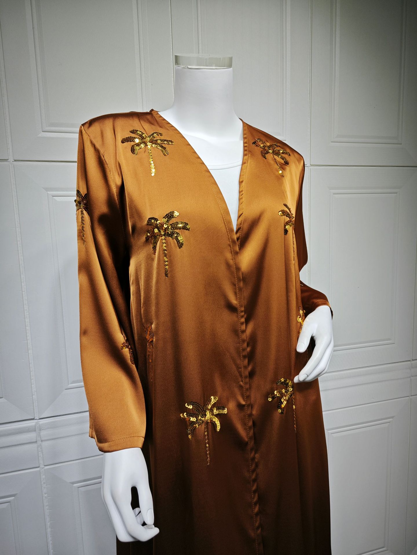 Dubai Open Abaya Women Muslim Dresses Embroidery Kimono Cardigan Kaftan Kebaya Caftan Robe Islam Jalabiya - detail 10
