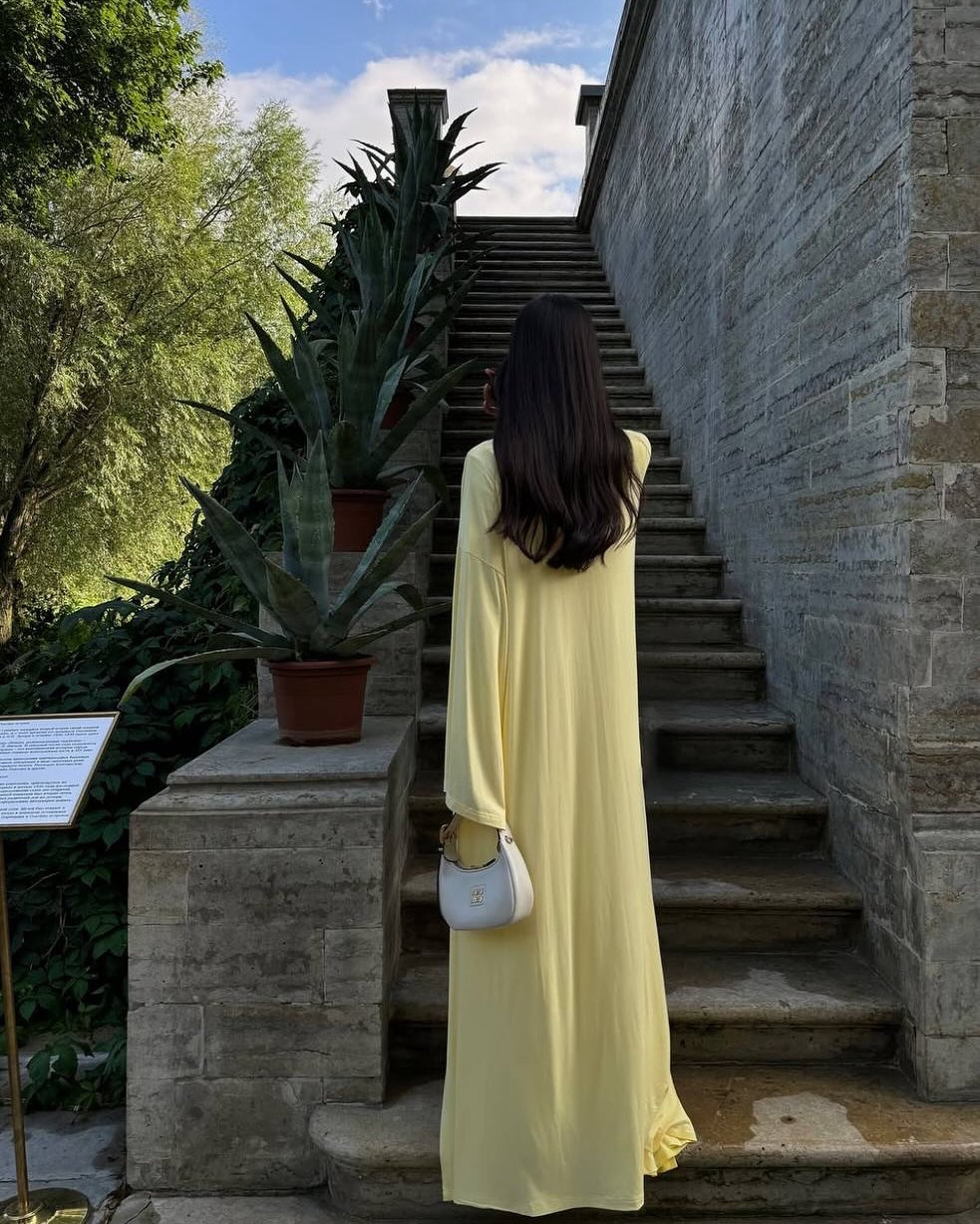 Casual Yellow Women 3 Pieces Suits V-neck Long Coat O-neck Slim Top Wide Leg Trousers Summer New Fashion - detail 11