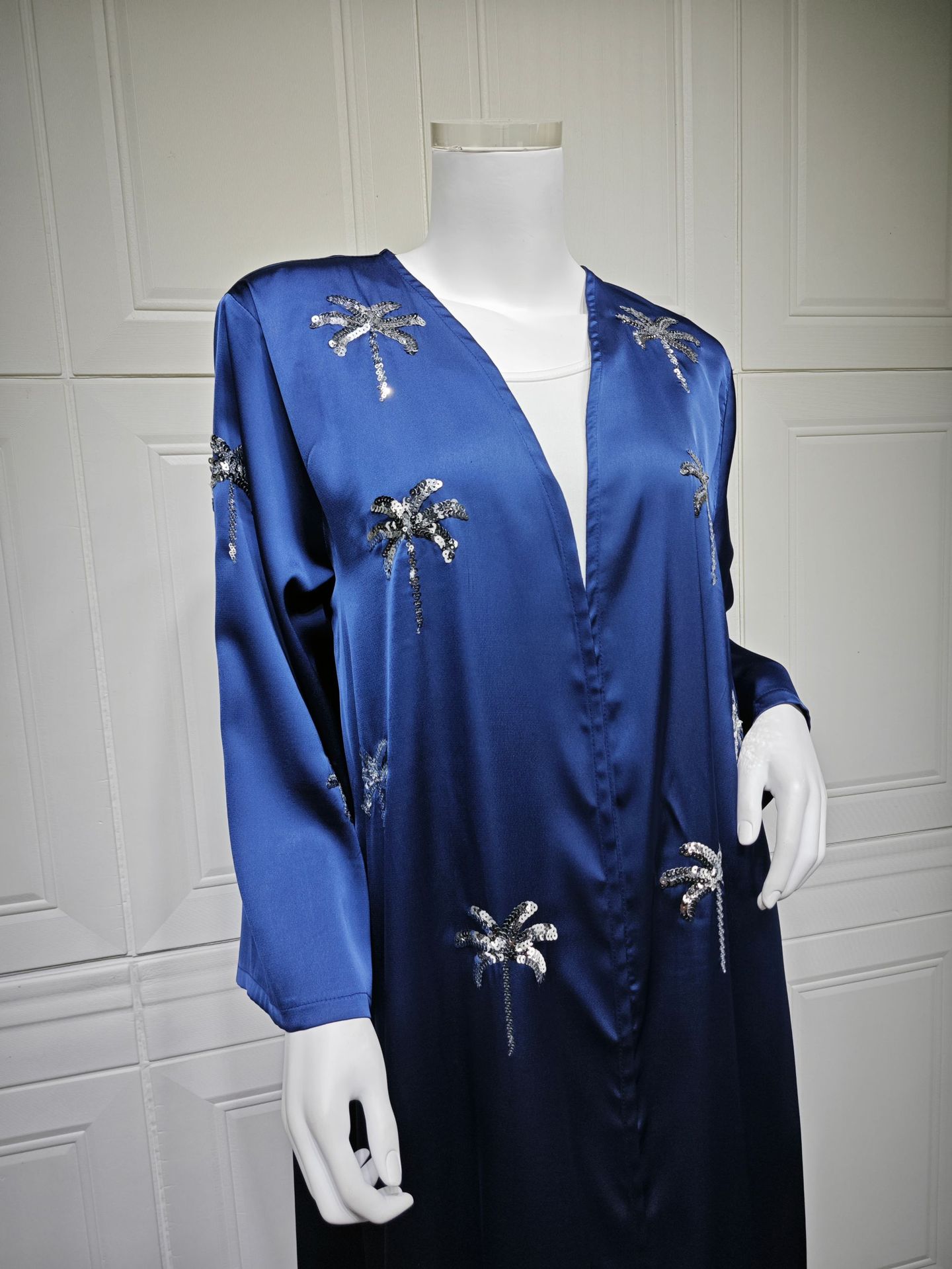 Dubai Open Abaya Women Muslim Dresses Embroidery Kimono Cardigan Kaftan Kebaya Caftan Robe Islam Jalabiya - detail 3