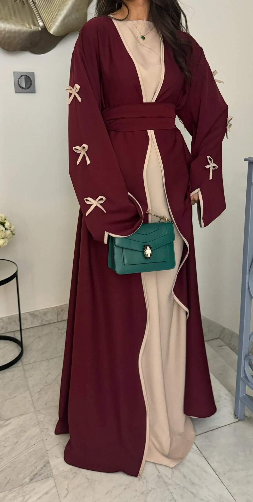 Ramadan Raya Open Abaya Dubai Luxury Muslim Dress Abayas for Women Muslim Dresses Islamic Clothes Kaftan Robe Muslimah - detail 3