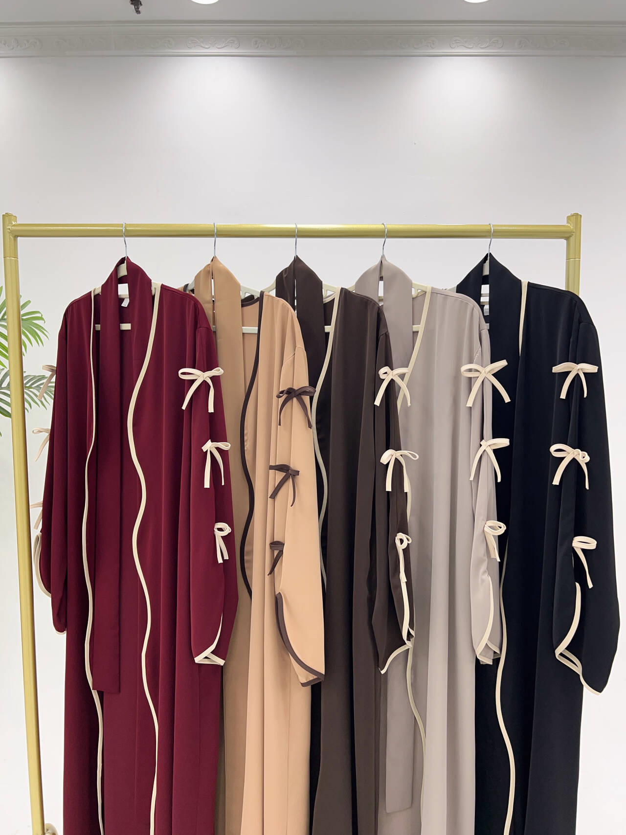 Ramadan Raya Open Abaya Dubai Luxury Muslim Dress Abayas for Women Muslim Dresses Islamic Clothes Kaftan Robe Muslimah - detail 1