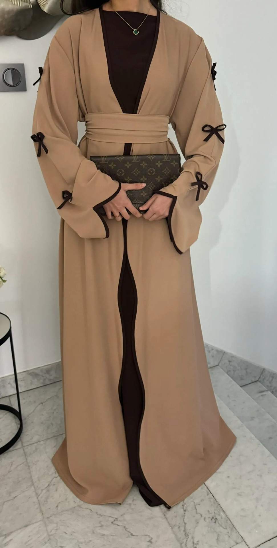 Ramadan Raya Open Abaya Dubai Luxury Muslim Dress Abayas for Women Muslim Dresses Islamic Clothes Kaftan Robe Muslimah - detail 10