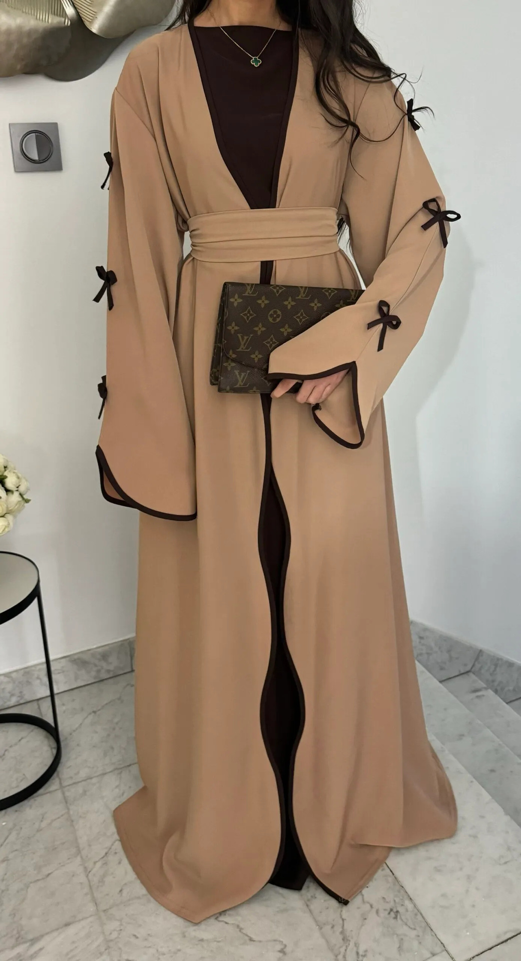 Ramadan Raya Open Abaya Dubai Luxury Muslim Dress Abayas for Women Muslim Dresses Islamic Clothes Kaftan Robe Muslimah - detail 11