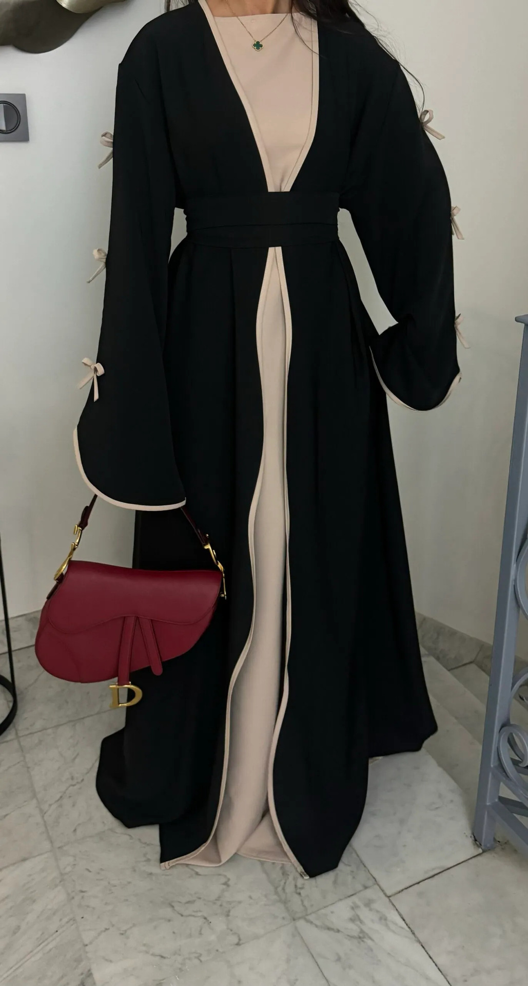 Ramadan Raya Open Abaya Dubai Luxury Muslim Dress Abayas for Women Muslim Dresses Islamic Clothes Kaftan Robe Muslimah - detail 6