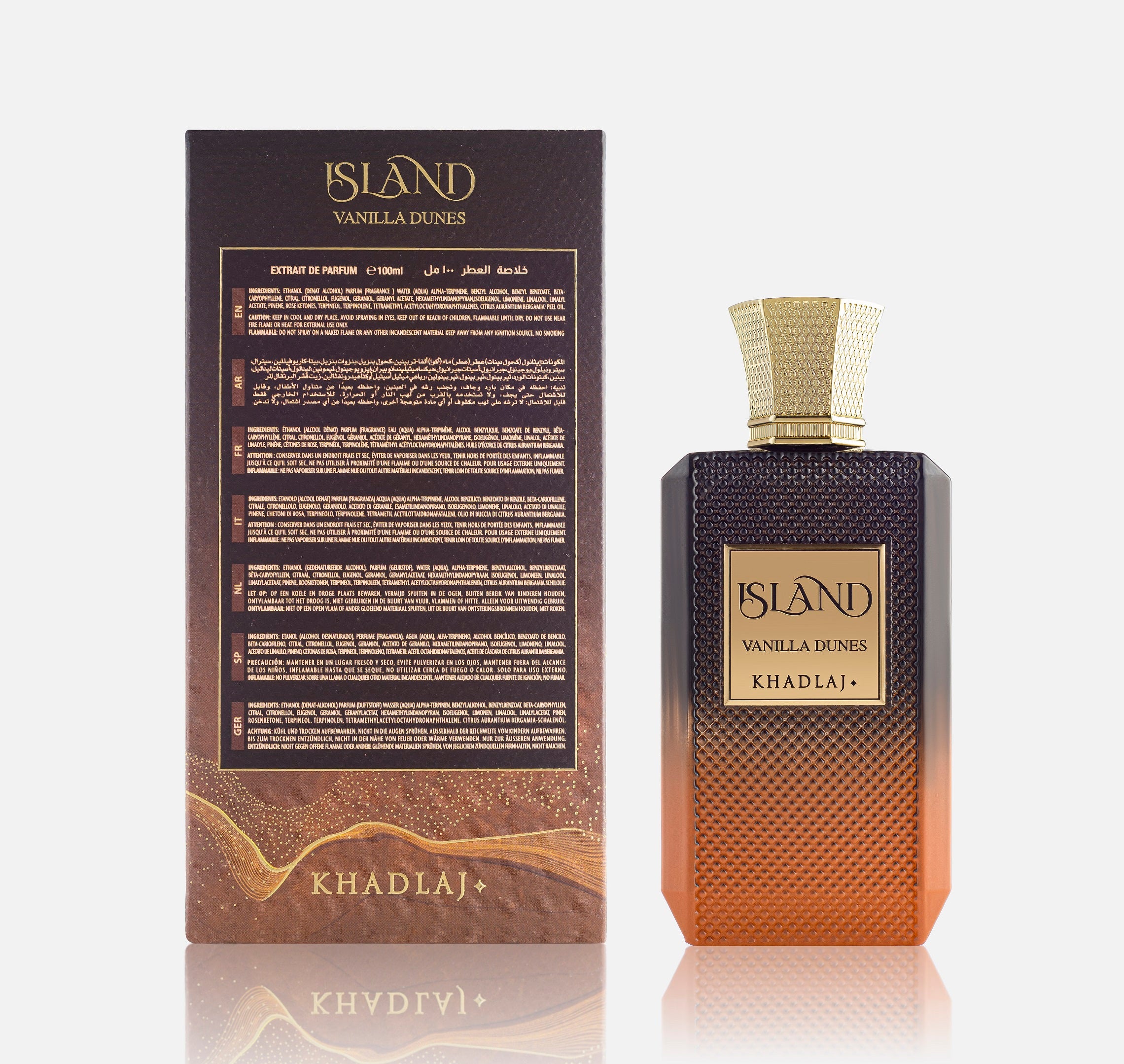 Khadlaj Island Vanilla Eau De Parfum Spray Oriental Tune Long Lasting Men Perfume Dubai Arabia Parfums - detail 1