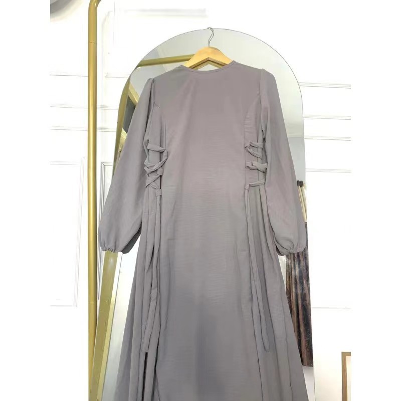 New Women's Dress Loose Commuter Round Neck Strap Ethnic Style A-line Skirt - detail 1