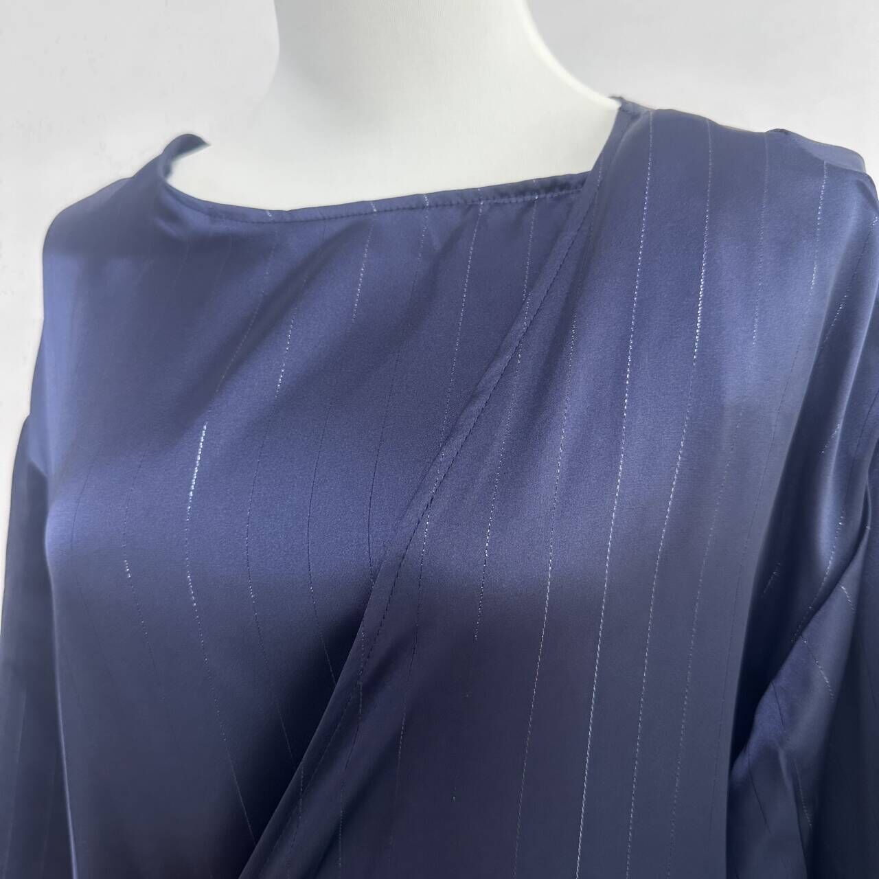Side Wrap Abaya Ramadan Robe Muslim Women Dubai Islam Dress Satin Abayas Kebaya Caftan - detail 7