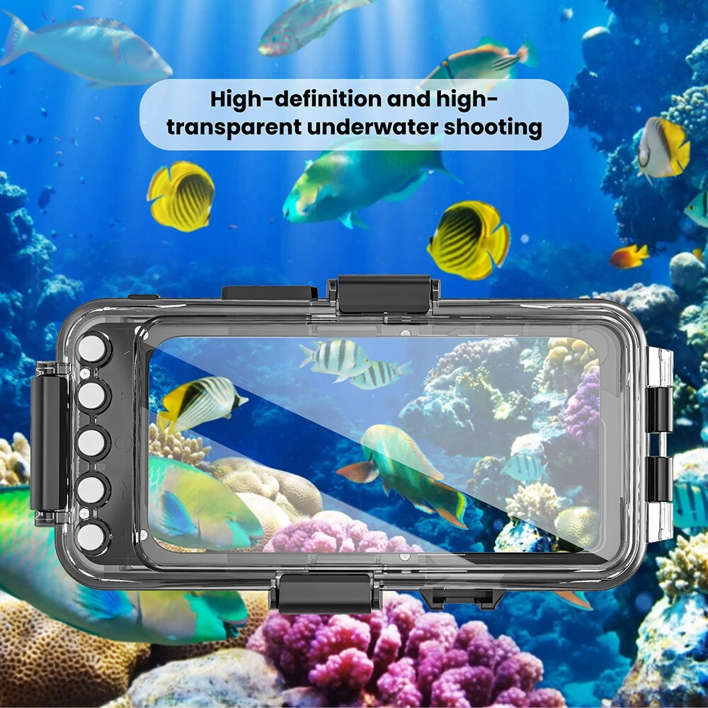 Underwater 98FT/30M Waterproof Diving Case Cover for iPhone 14 15 16 17 pro Max Samsung S24 Ultra - detail 10