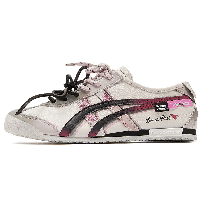Authentic Onitsuka Tiger Mexico 66 Panda Prank Edition Sneakers Multi‑Color Limited Release Retro Japan Style - detail 3