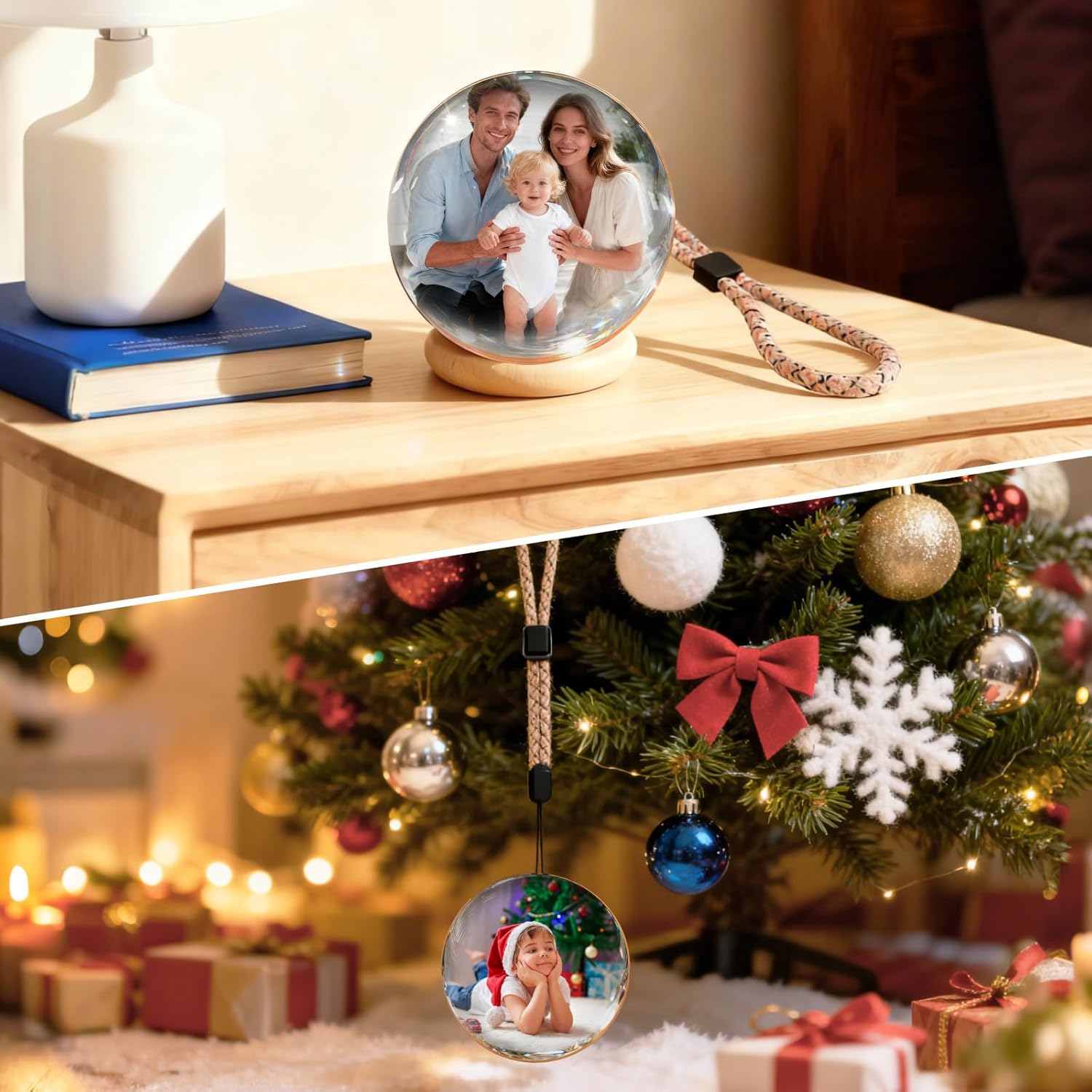 Memory Orb Ball – 2.76" Crystal Video Orb with Digital Display – Uploadable Photos & Videos via WiFi Personalized Gift - detail 2