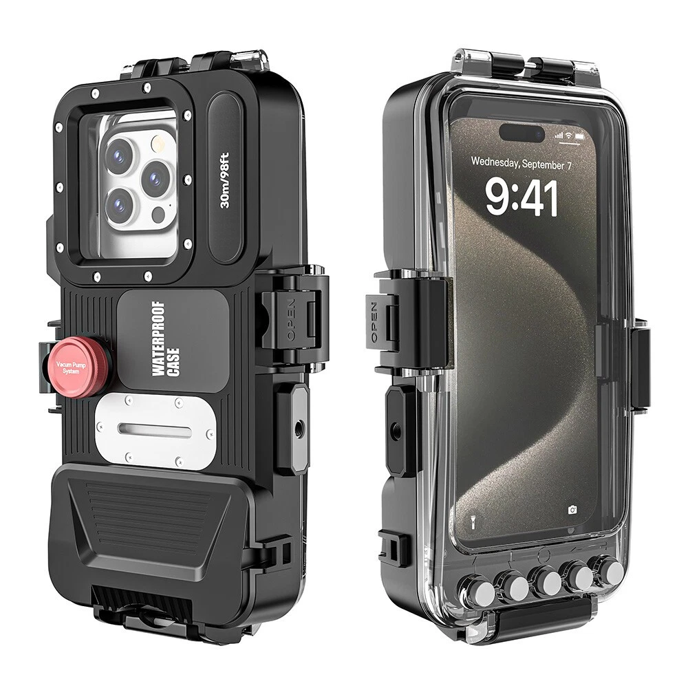 Underwater 98FT/30M Waterproof Diving Case Cover for iPhone 14 15 16 17 pro Max Samsung S24 Ultra - detail 5