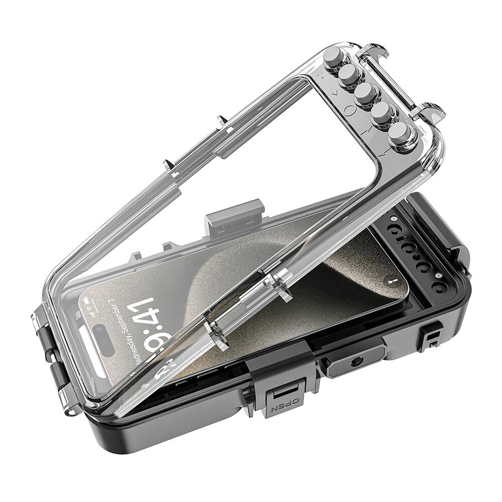 Underwater 98FT/30M Waterproof Diving Case Cover for iPhone 14 15 16 17 pro Max Samsung S24 Ultra - detail 6