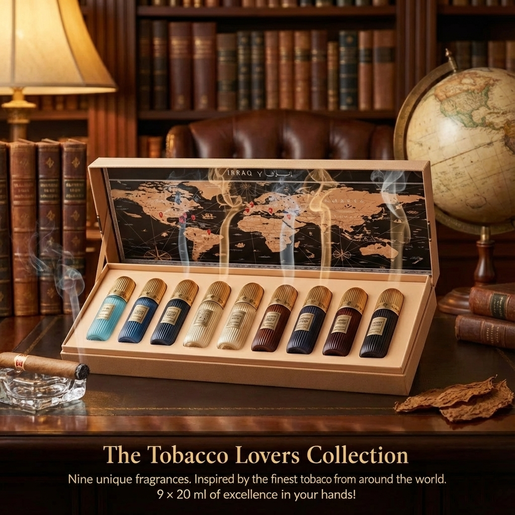 Ibraheem Al Qurashi Tobacco Collection 9x20ML EDP Perfume Collectors Box - detail 2