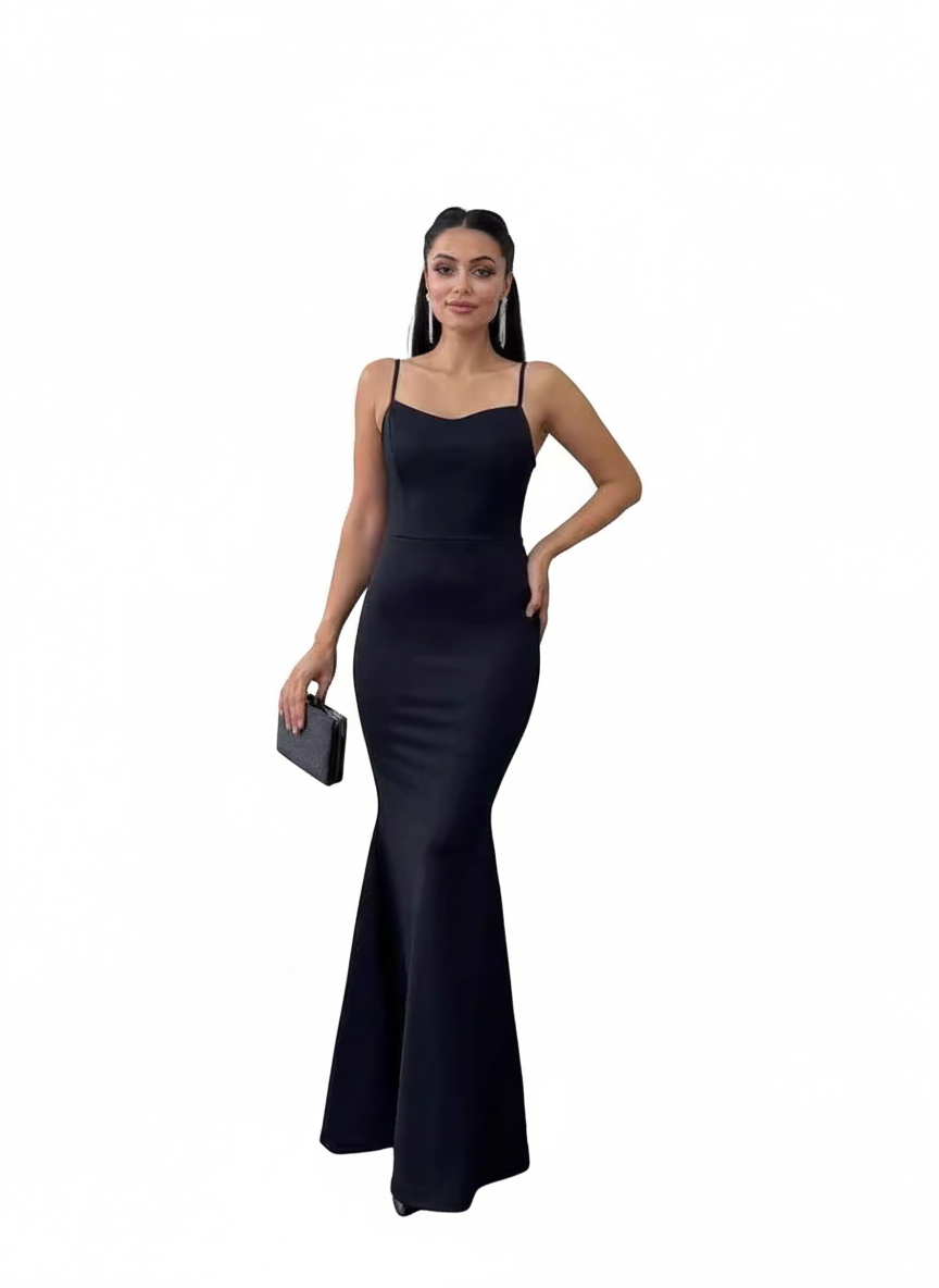 Elegant Arabic Women's Long Gown with Fish Tail Skirt High Collar Beaded Top Strapless Midi Dress for Middle East Ladies - detail 5