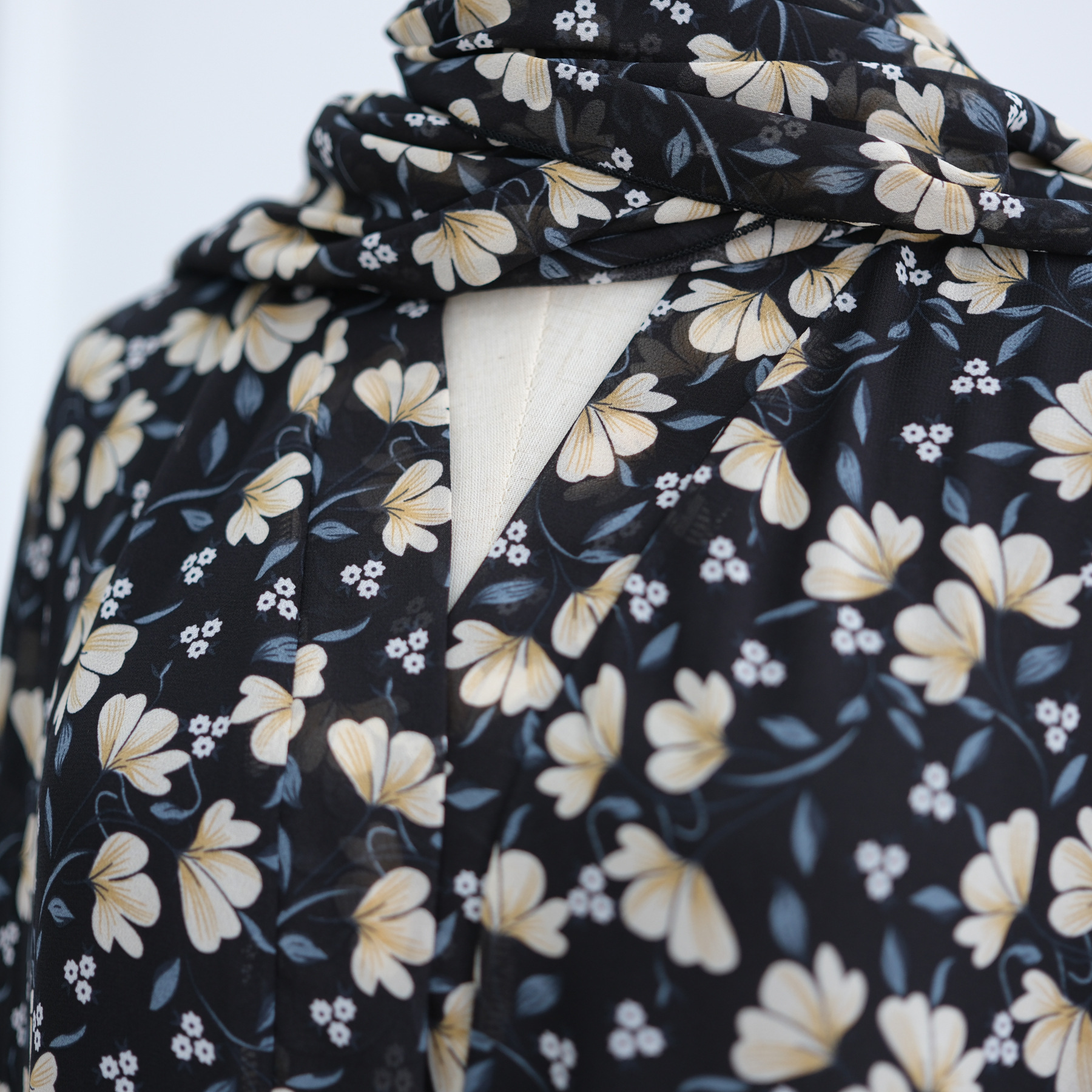 Raya Women Abaya Muslim Cardigan Dress Scarf Ramadan Jalabiya Print Caftan Dubai Long Jubah Kaftan - detail 11