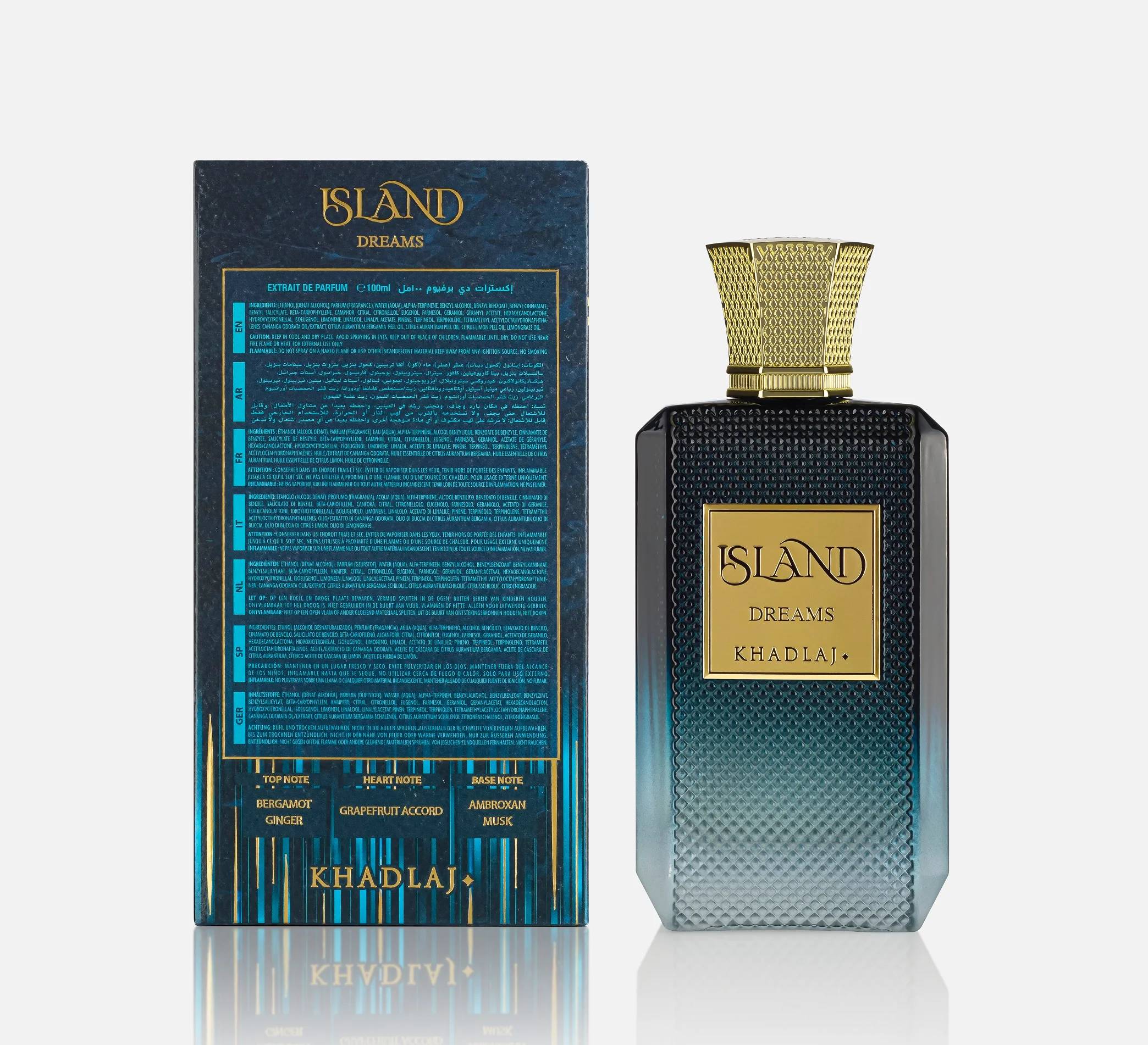 Khadlaj Island Dreams Perfume Unisex Arabian Luxury Scent (100ml) - detail 5