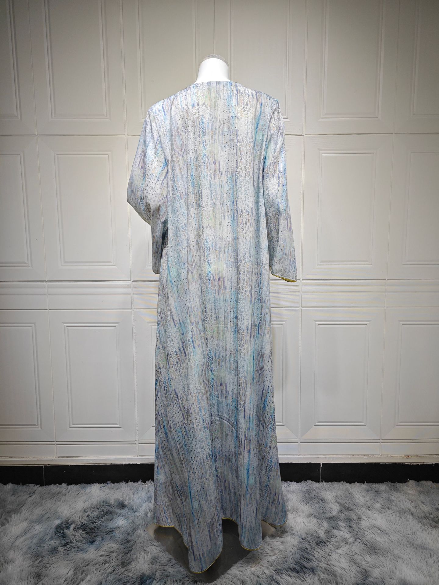 Abaya Women Dress Embroidery Kaftan Jalabiya Party Muslim Dubai Ramadan Caftan Long Robe Abayas embroidery elegant - detail 4