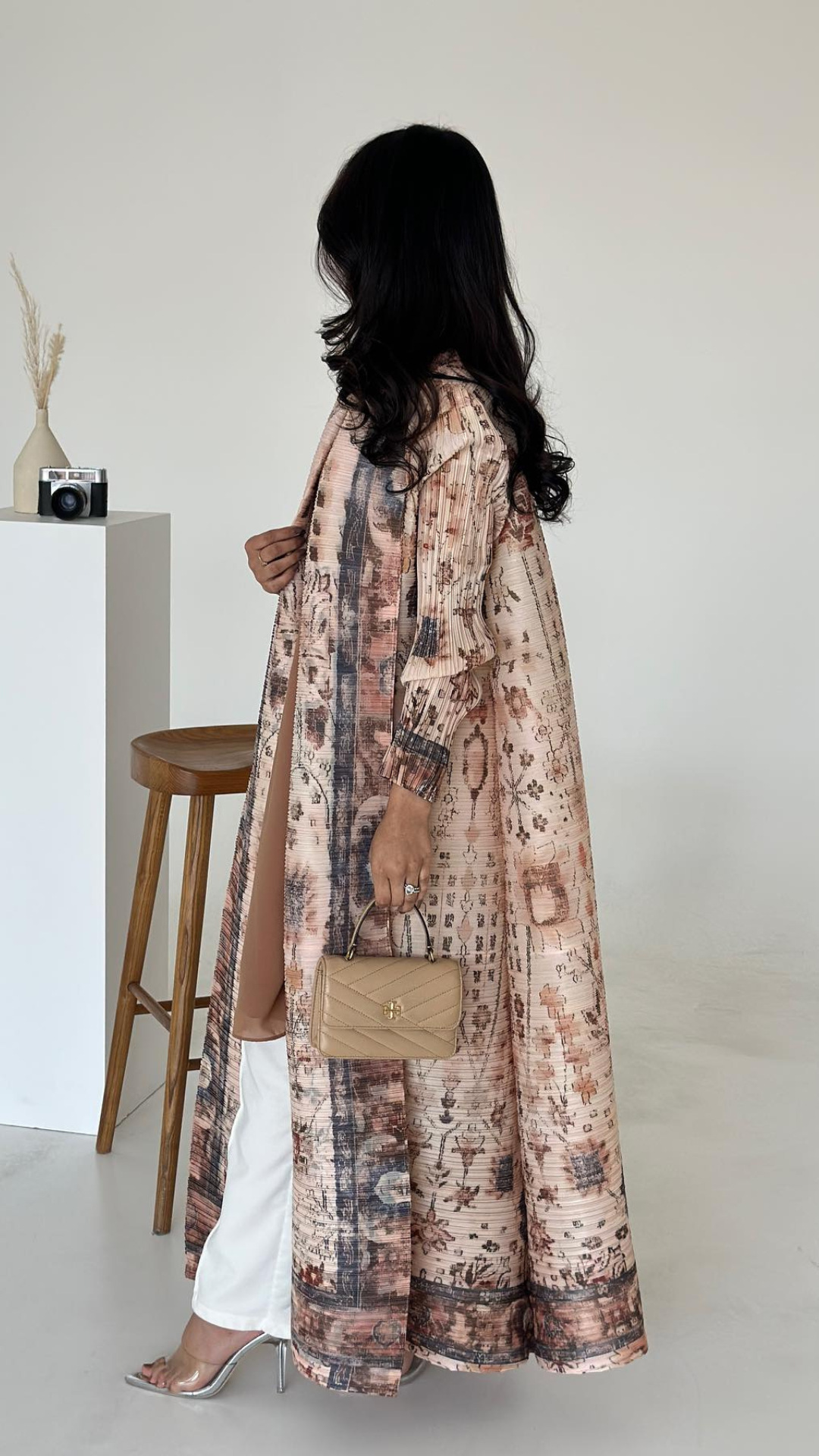 Women Fashion Abaya Vintage Printed Cardigan Design Loose Large Size Elegant Female Luxury Robe - detail 3