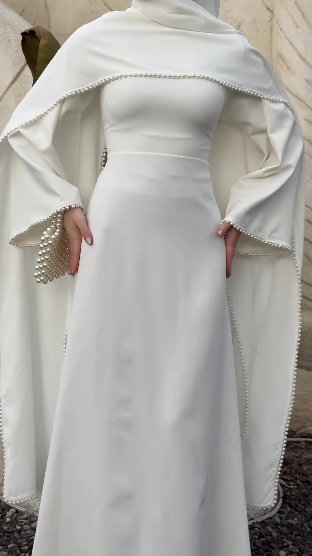 Elegant Long Sleeves Dresses Spring Women Bell Sleeve Long Dress High Waist Pullover Loose Knee Length Dress - detail 2