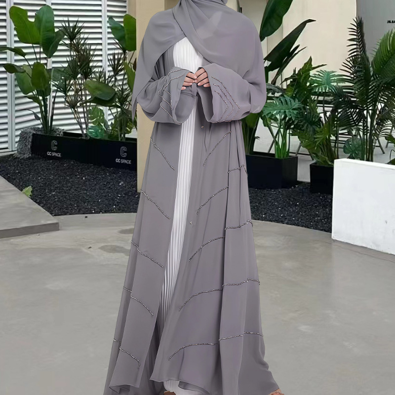 Solid - Color Premium and Luxurious Robes for Spring and Summer. Beaded Dresses for Gatherings and Daily Wear - detail 8