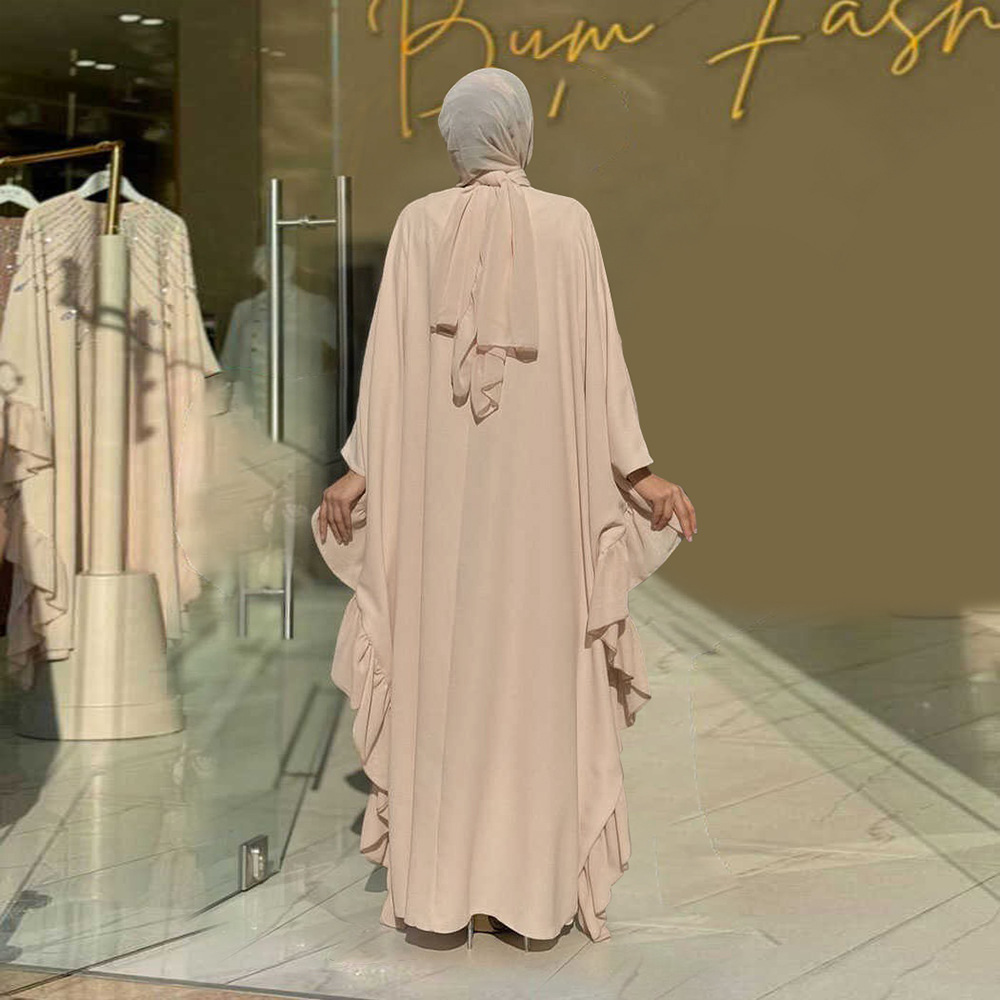 Middle East Muslim New Fashion Women's Elegant Trendy Daily Casual Luxury Diamond Studded Dresses Female Abaya - detail 3