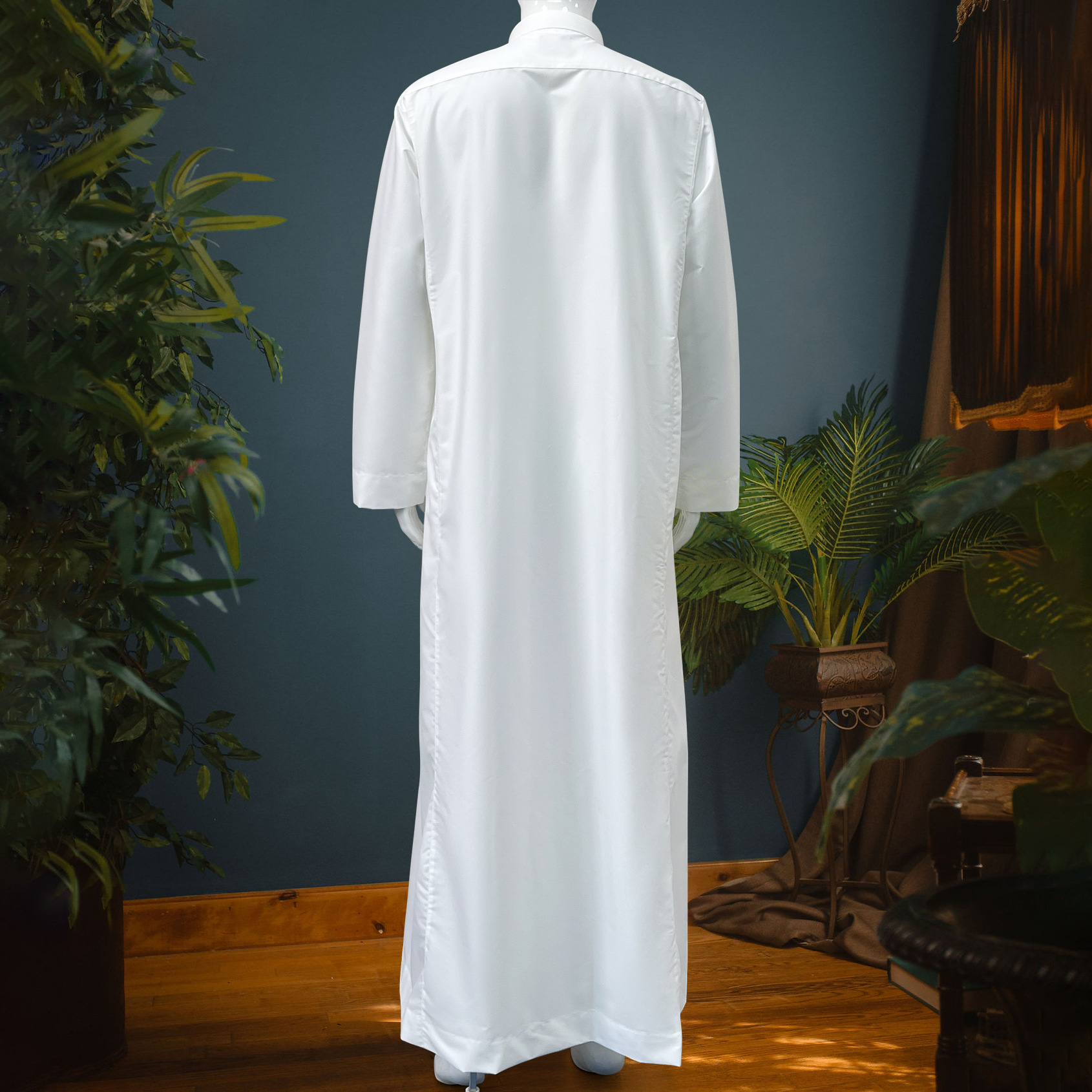 SAUDI AL-ASIL PRIEMER Muslim Men Jubba Thobe Zipper Kimono Dress Saudi Islamic Muslim Clothing Abaya Dubai Arab Dress - detail 8