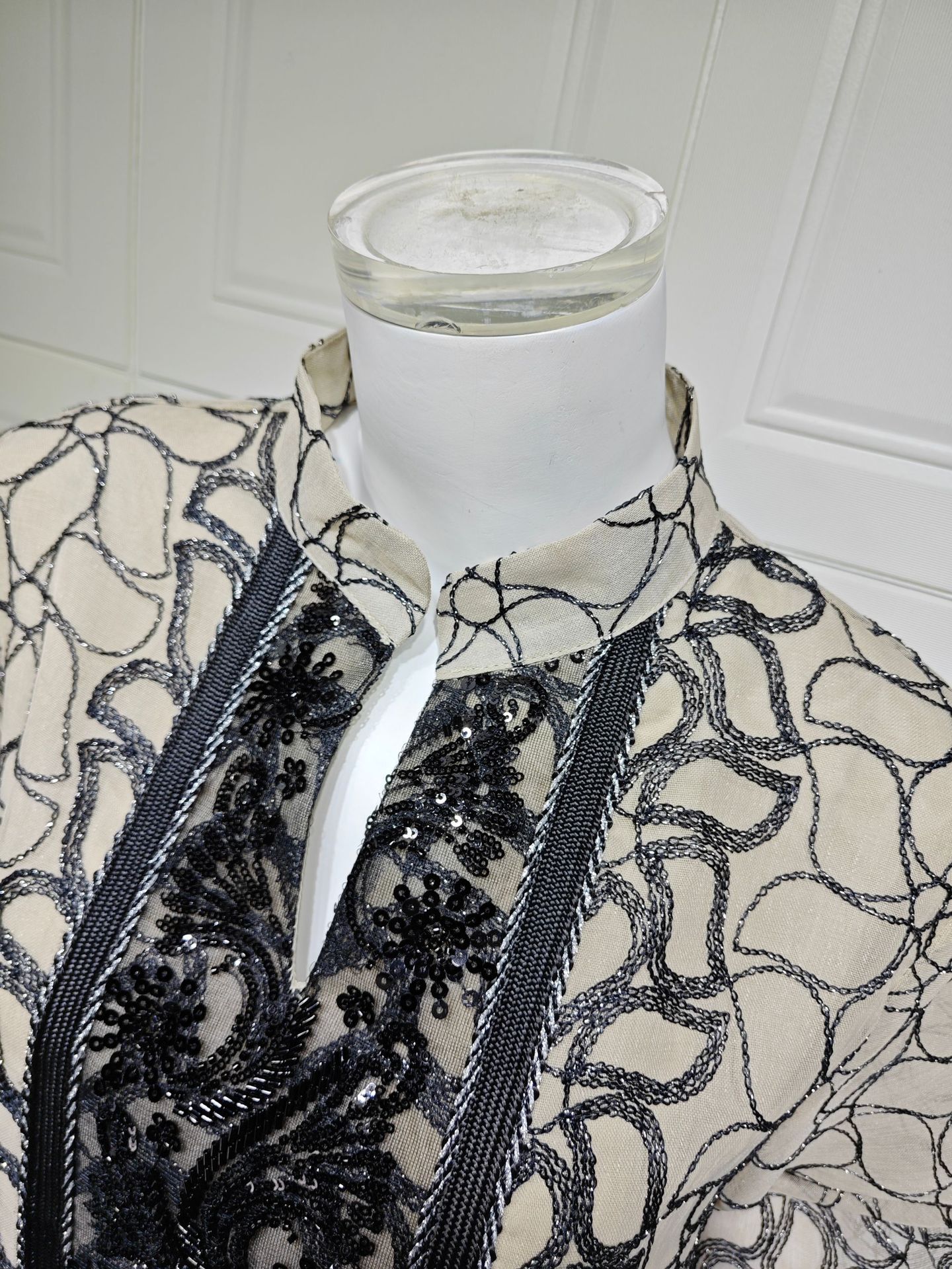 Women Embroidery Mesh Dress Abaya Muslim Jalabiya Ramadan Dresses Arab Long Robe Dubai Kaftan - detail 6