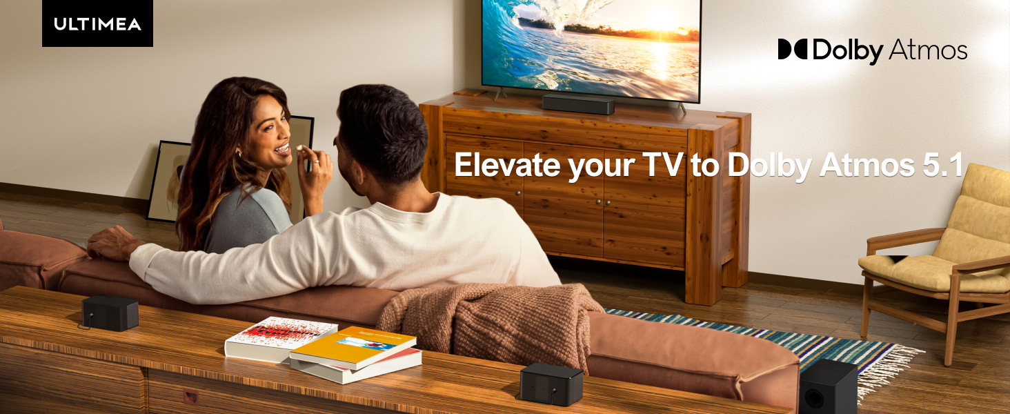 5.1 speaker system with Dolby Atmos 3D sound, 410W high-power home theater New - detail 3